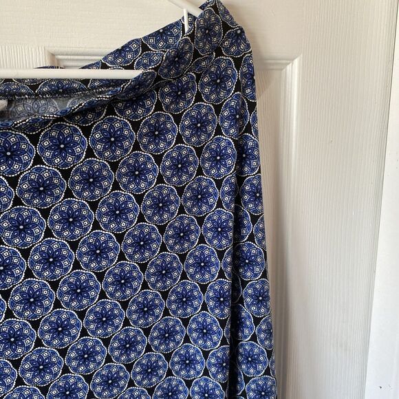 Women’s Large 12/14 George Skirt Blue Geometric Pattern - Picture 6 of 14